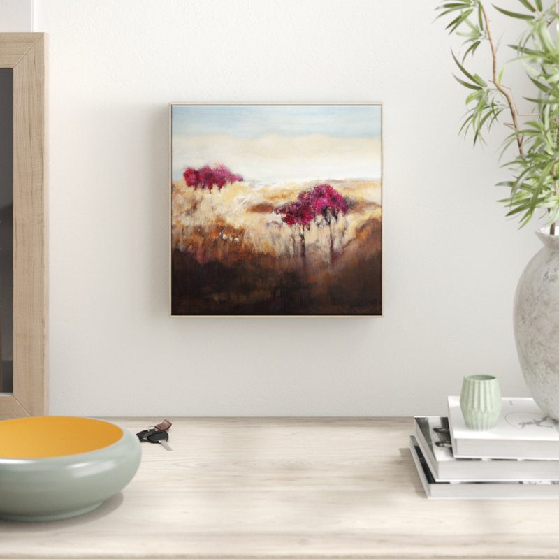 Cherry Pop by Lydia Ben-Natan - Painting on Canvas, 41cm H x 41cm W, Timber