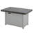 Extendable Rectangle Aluminum Alloy Fire Pit Table, 50,000BTU