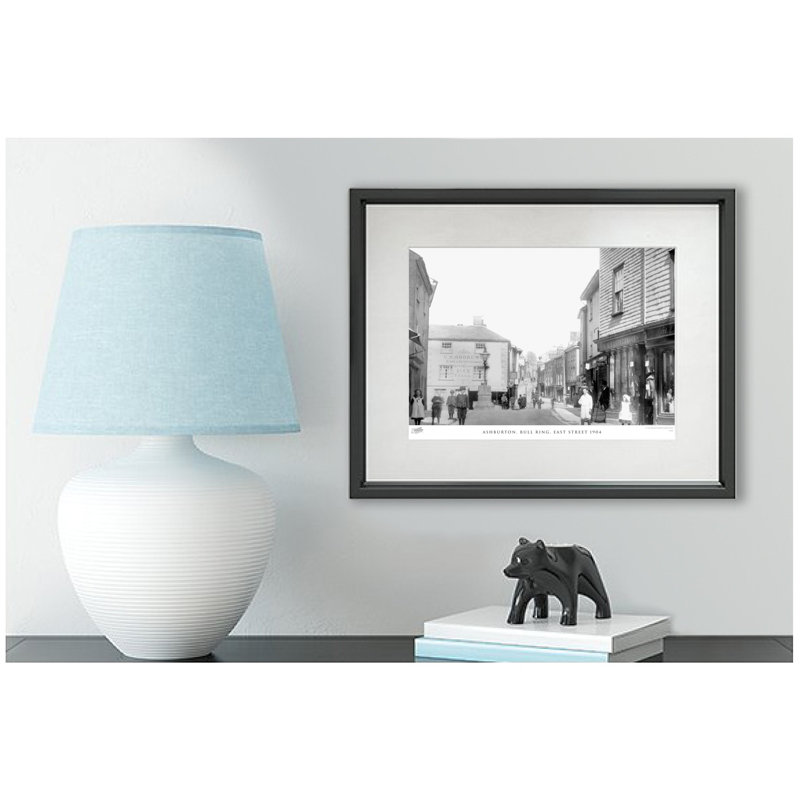 Ashburton, Bull Ring, East Street 1904 - Single Picture Frame Print, 28cm H x 36cm W x 2.3cm D