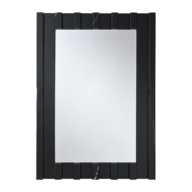 Accent Mirror, Black Mirrored Finish