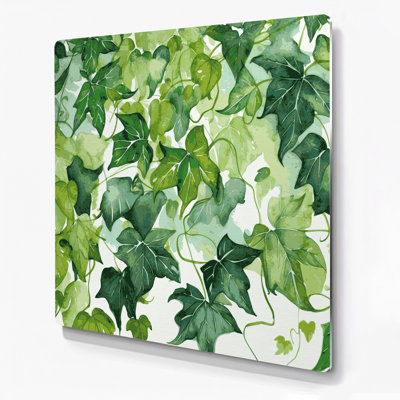 Botanical Ivy Green Metal Wall Art