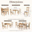 Ensemble de salle à manger extensible 3 pièces avec table à abattants et chaises rembourrées pour petits espaces-130381933-130381937