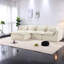 Canapé modulaire en tissu gaufré 3 places avec repose-pieds Modern Modern