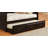 Traditional Style Daybed With  Trundle English Style Platform Bed Slat Kit Included Espresso Finish