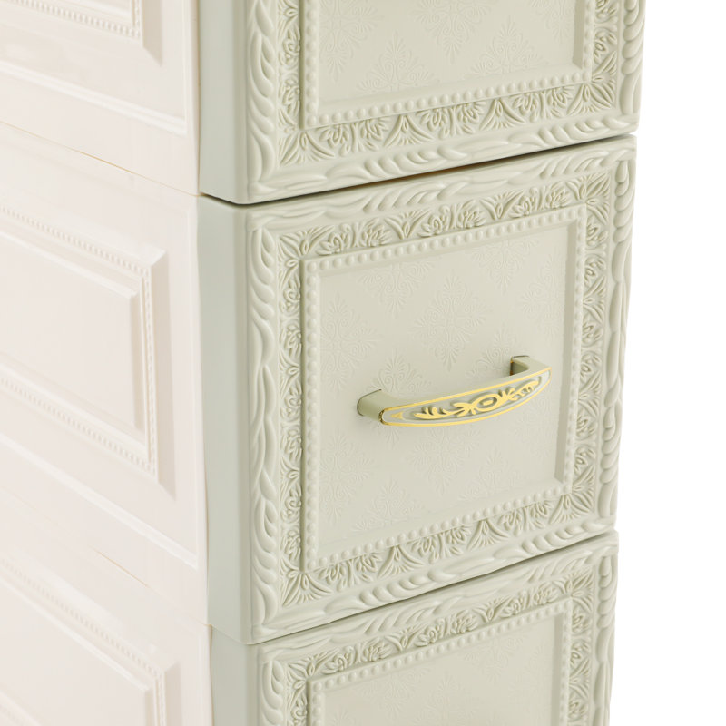 Armoire de salle de bain autoportante 5 niveaux, Vert