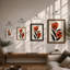 Double Bloom Botanical - Framed Print-2086016650-2086016655
