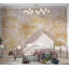Murale abstraite pelez et collez - Structure orange-1862495063