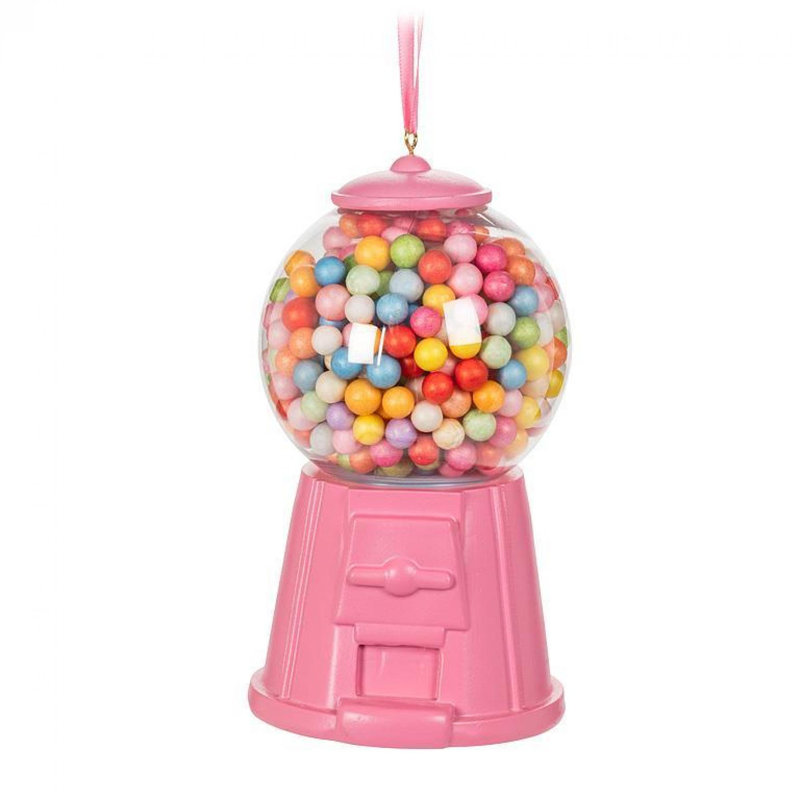 Set Of 2 Assorted Colours Bubblegum Machine Ornament