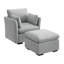 Chaise d'appoint modulaire avec repose-pieds et rangement Stedman-124238768