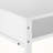 Casanova White Finish Computer Desk With Hutch & White Metal Leg, 47.23" H X 47.01" W X 23.58" D