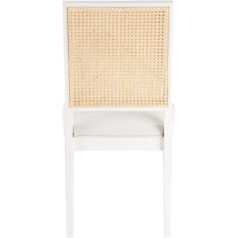  Solid Wood Side Chair, White