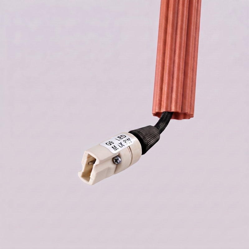 Arche - Light Stainless Steel Pendant, 15x15x118 cm, Red Ochre, 2 Lights