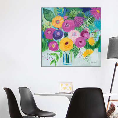 Bold Florals by Farida Zaman - Wrapped Canvas Painting
