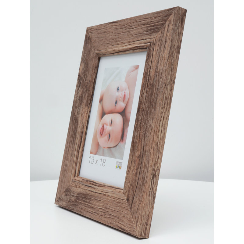 Kurt Wood Bevelled Picture Frame, 68.2cm H x 58.2cm W x 1.6cm D, Brown
