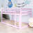 Wood Frame Twin Over Twin Size Bunk Bed With Ladder,Strengthened Slats-321203895