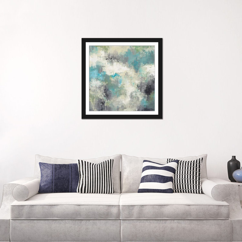 « cloud layers », impression sur toile, Toile tendue, Blanc, H 24 po x l 24 po x P 1 po