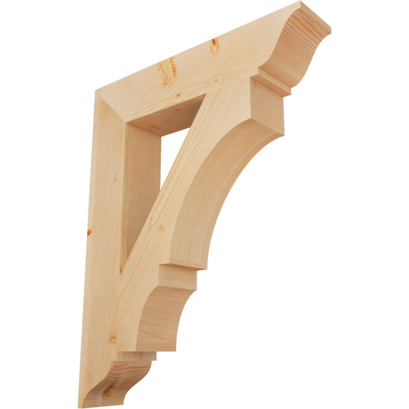 Support traditionnel Balboa, L 5 1/2 po x P 30 po x H 38 po, Sapin de Douglas lisse