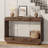 43" Console Table For Entryway With Storage Shelf, Modern Wood Sofa Table Behind Couch, Curved Edge Hallway Table For Living Room, Foyer & Entryway-291390751