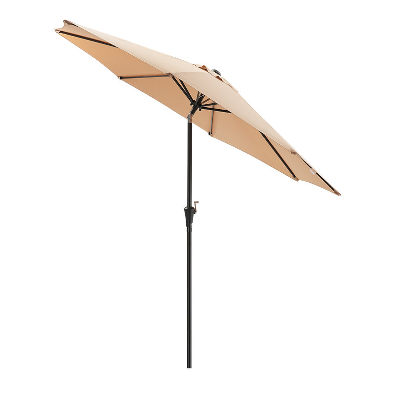 Parasol de marché 108 po Ruel, Brun clair, 9 pi