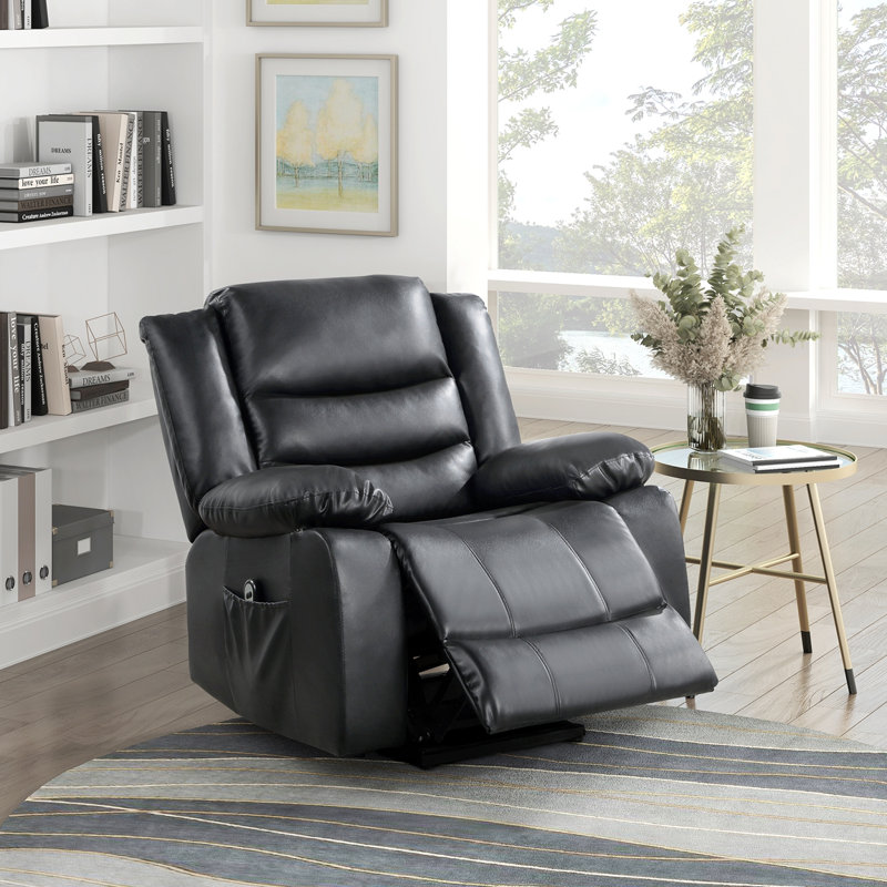 Living Room Furniture Recliner Chair, Black