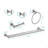 5 Piece Bathroom Towel Rack Set Wall Mount-639157562