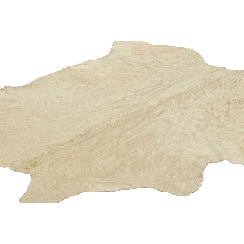 Rug & Kilim’S Large Cowhide Rug In Cream Tones