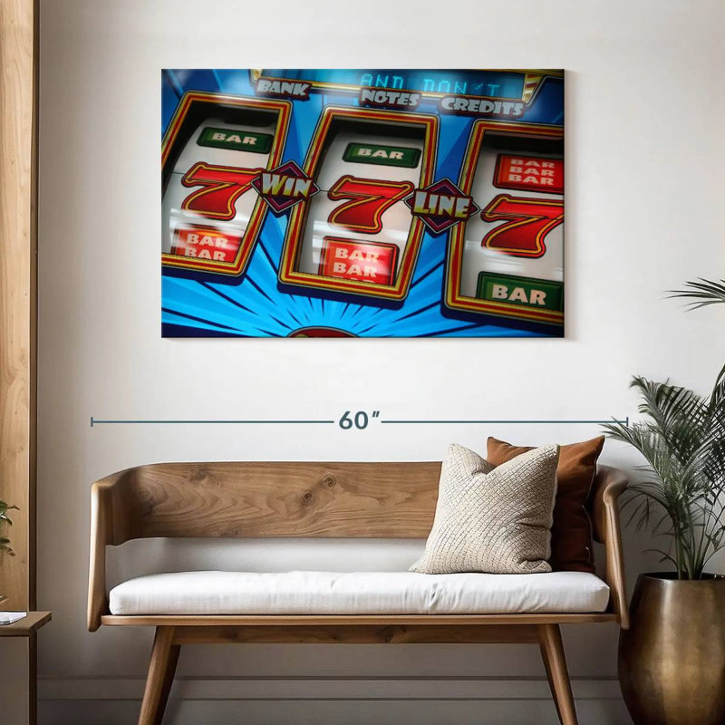 Winning Slot Machine, 30" H x 45" W