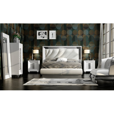 Annalya Vegan Leather Panel Bed
