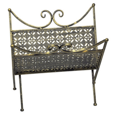 Metal Free Standing Magazine Rack