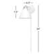 Gianni Single Light Aluminum Dimmable Plug-in Swing Arm Sconce