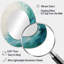 Grand miroir mural ovale en métal Teal Twist Tranquility Spiral-163455479