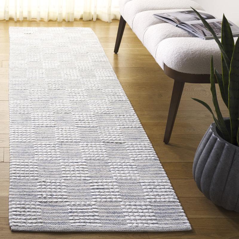 Tapis argent / ivoire Thanbir 979, Tapis de couloir 2 pi 3 po x 8 pi
