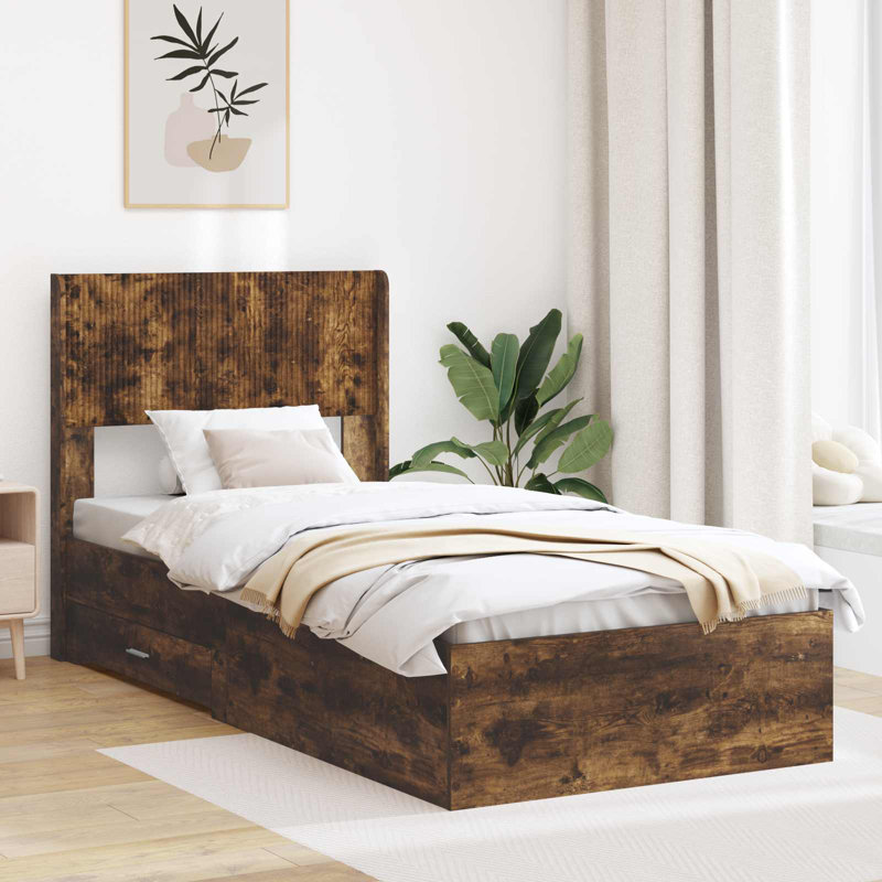 Bed, Smoked Oak