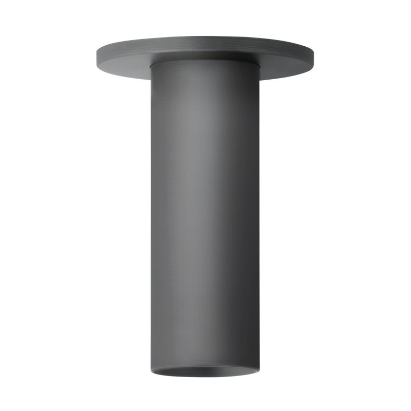 Luxe 2 in Cylinder Flush Mount, 17 W, 7.5" H x 7.5" W x 7.5" D, Satin Black