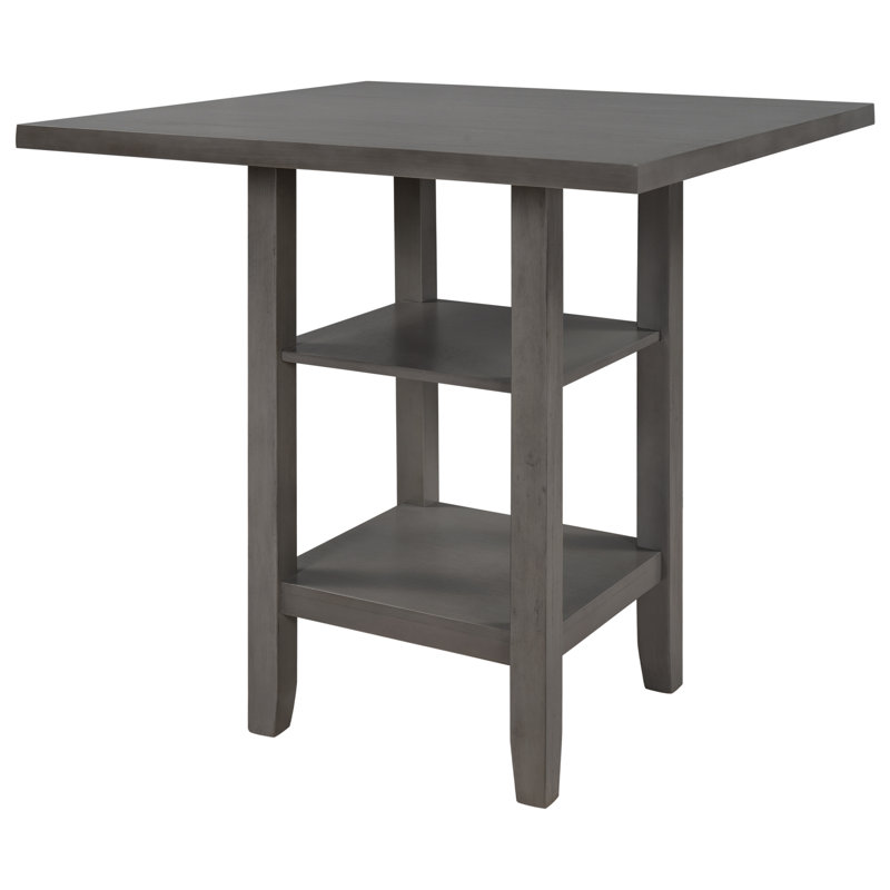 Solid Wood Base Dining Table, Walnut