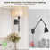 Non Hardwired Wall Sconce with Remote Set of 2