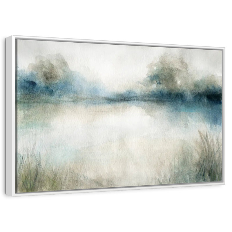 Still Still Waters I, Cadre flottant blanc, 13 po x 9 po