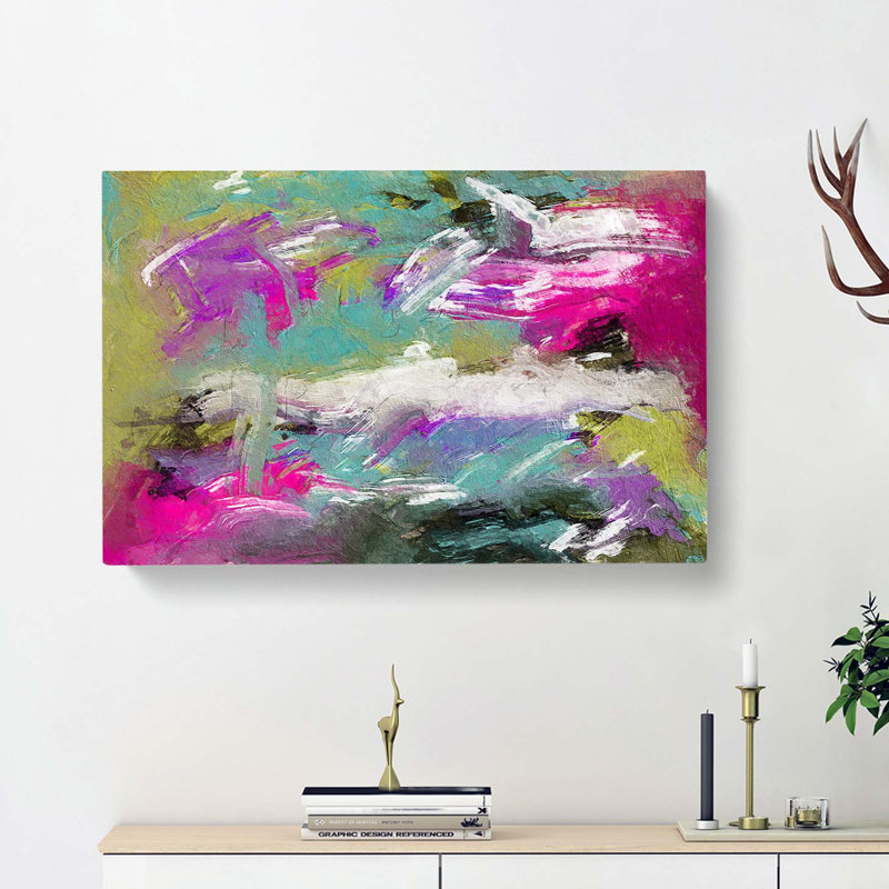 Abstract Art Painting Vol.282 - Wrapped Canvas, 40cm H x 60cm W x 3cm D