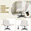 Armless Wide Desk Chair with Cross-shaped Base-446628280