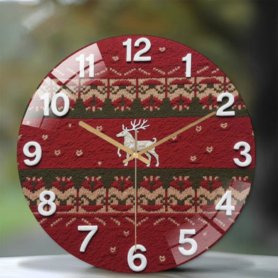 Horloge murale de Noël 12 po
