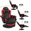 Fauteuil inclinable électrique pivotant de 31,5 po de largeur en simili cuir avec masseur-46773502