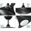 Ventilateur de plafond standard à DEL à 3 pales de 52 po avec télécommande et ensemble d'éclairage inclus-52459343