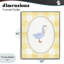 «Little Goose on Yellow Gingham», estampe numérique, design par The Paper Curator-319269856-319269859