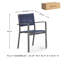 Chaise avec accoudoirs d'extérieur Carbonell (ensemble de 4)