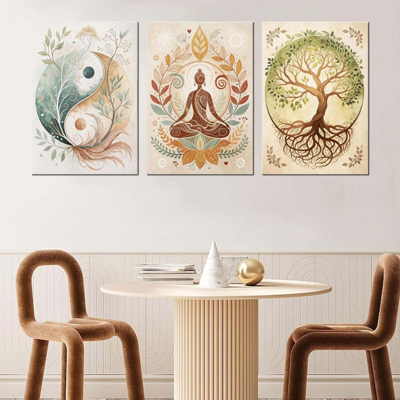 3 Piece Wrapped Canvas Print, 40 cm H x 30 cm W