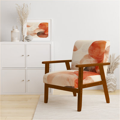 Chaise abstraite rembourrée - Fauteuil Boho