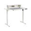 Electric Adjustable Standing Desk LUCAMA Light Brown/ White 120 cm 60 cm with USB Port-1778747576