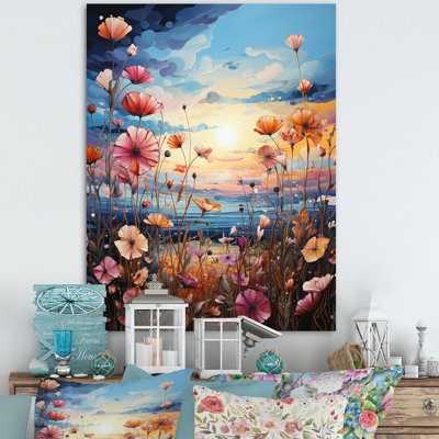«Mauve Wildflowers Symphony II», reproduction sur toile