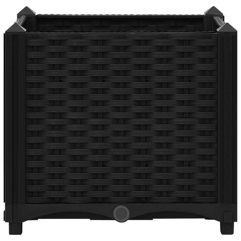Roodhouse Raised Garden Bed, 38cm H x 40cm W x 40cm D, Black