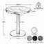 Table d'appoint ronde de 23,6 pouces, panneau de fibres à densité moyenne, texture de marbre peinte UV avec bordure en acier inoxydable, pieds en métal, table basse de luxe moderne-248306092